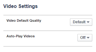 Disable Video Autoplay Facebook